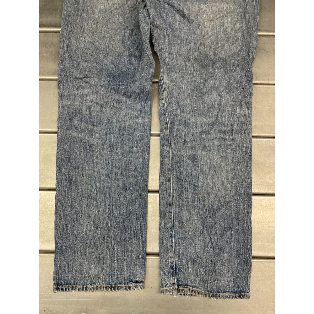 Levis 541 White Oak Denim Jeans Mens 40x32 Blue Light Medium Wash Denim Athletic